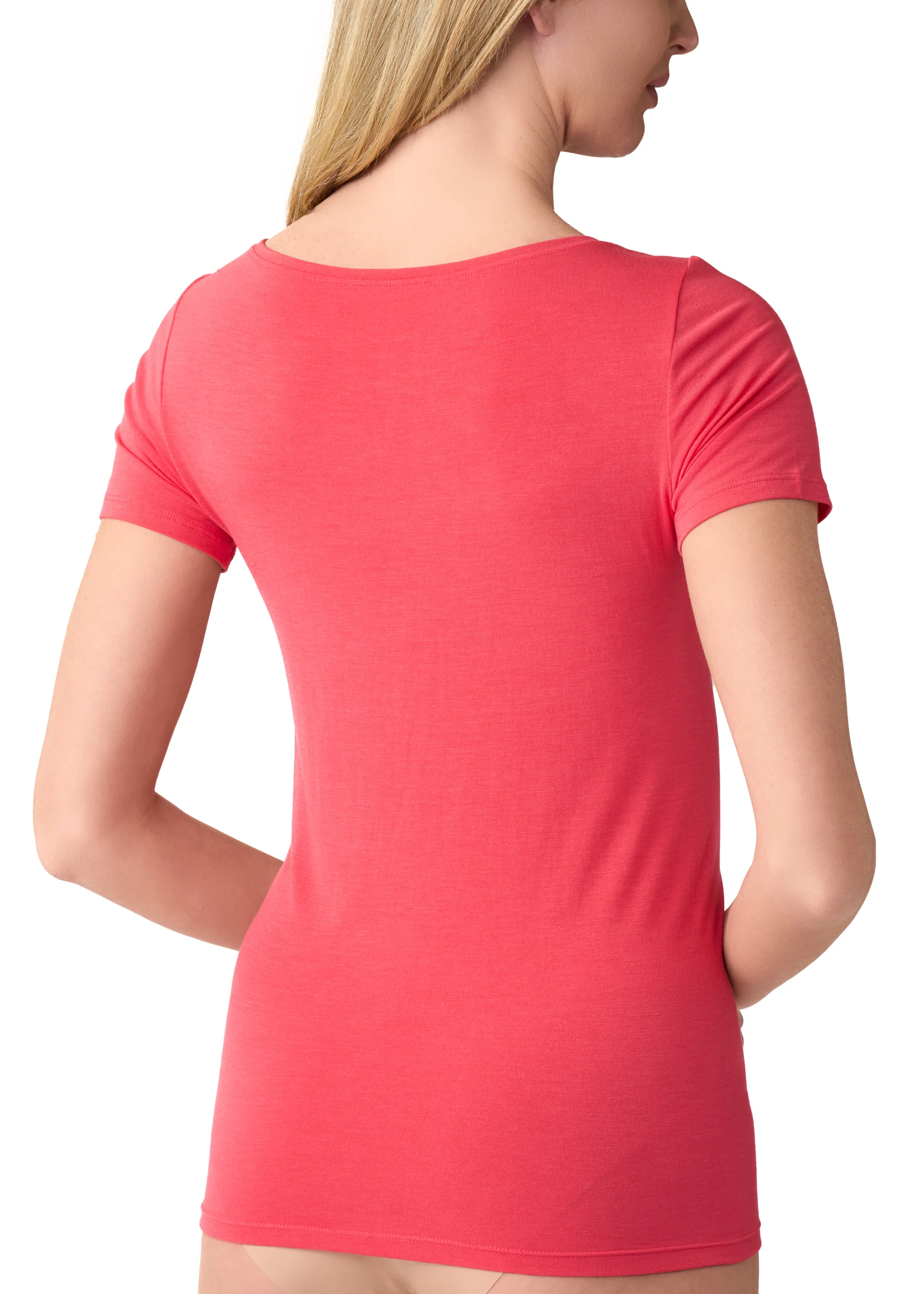 MAGLIA MANICA CORTA CON SETA SCOLLO BARCHETTA - Image 4